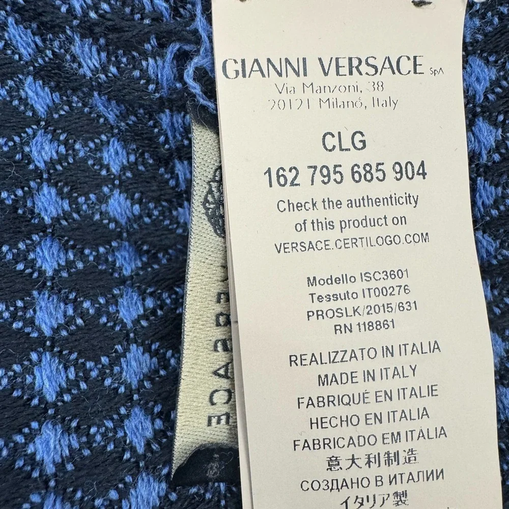 Versace vintage blue